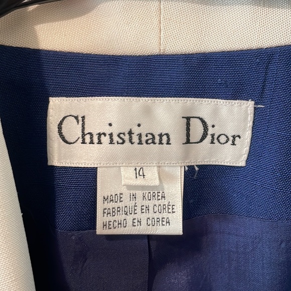 Christian Dior Navy Skirt Suit - Picture 4 of 8